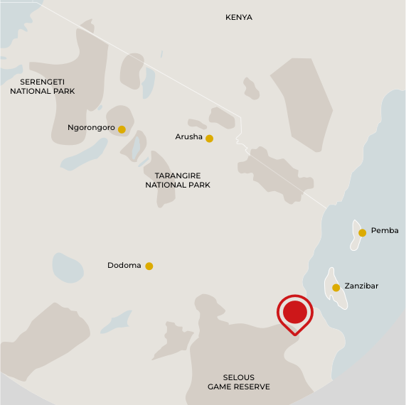 Africa Safari Selous - Map 09