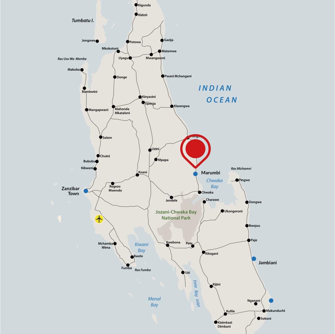 Beach Safari - Accommodations - Paradise Beach Resort - Map 14..JPEG