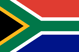 South Africa Flag in Rectangle Frame