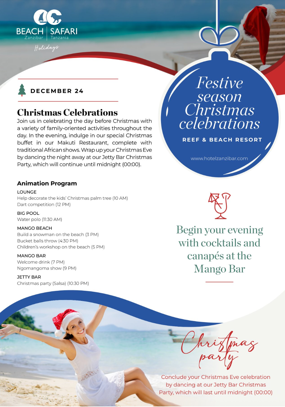 Reef & Beach Resort Festive Season Program