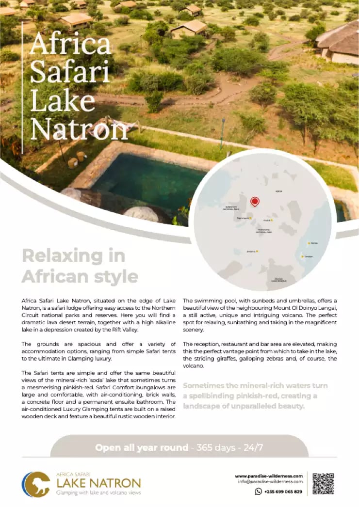Africa Safari Lake Natron Fact Sheet