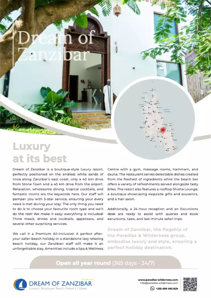 Dream of Zanzibar Fact Sheet