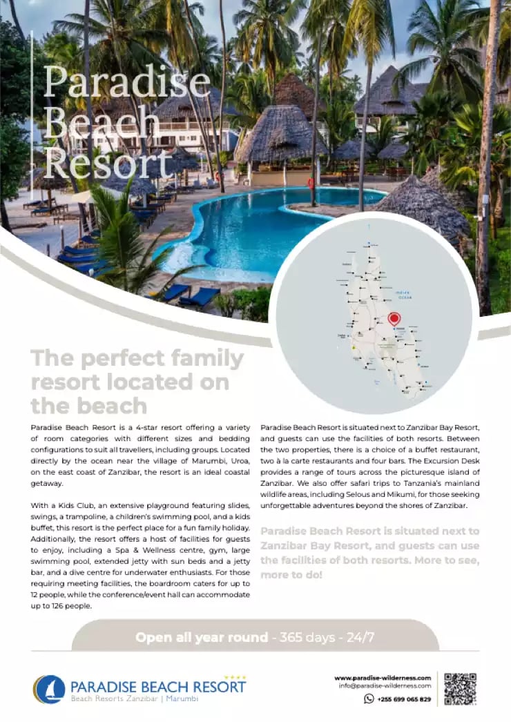 Paradise Beach Resort Fact Sheet