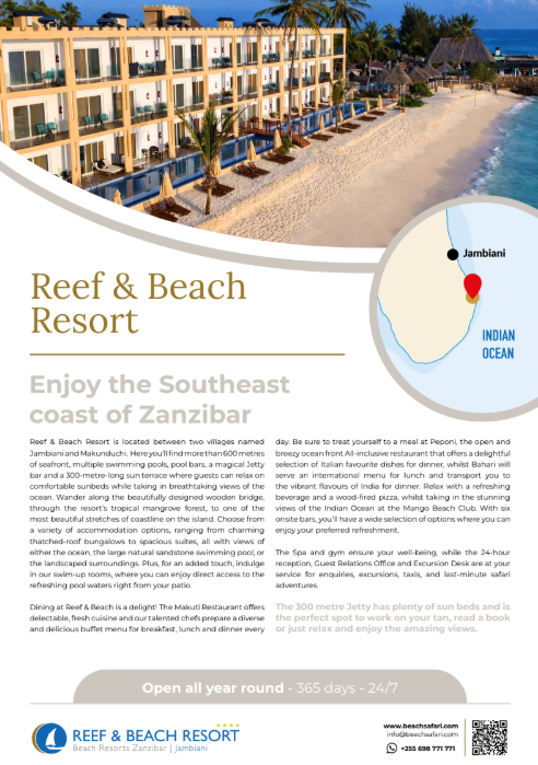 reef and beach resort