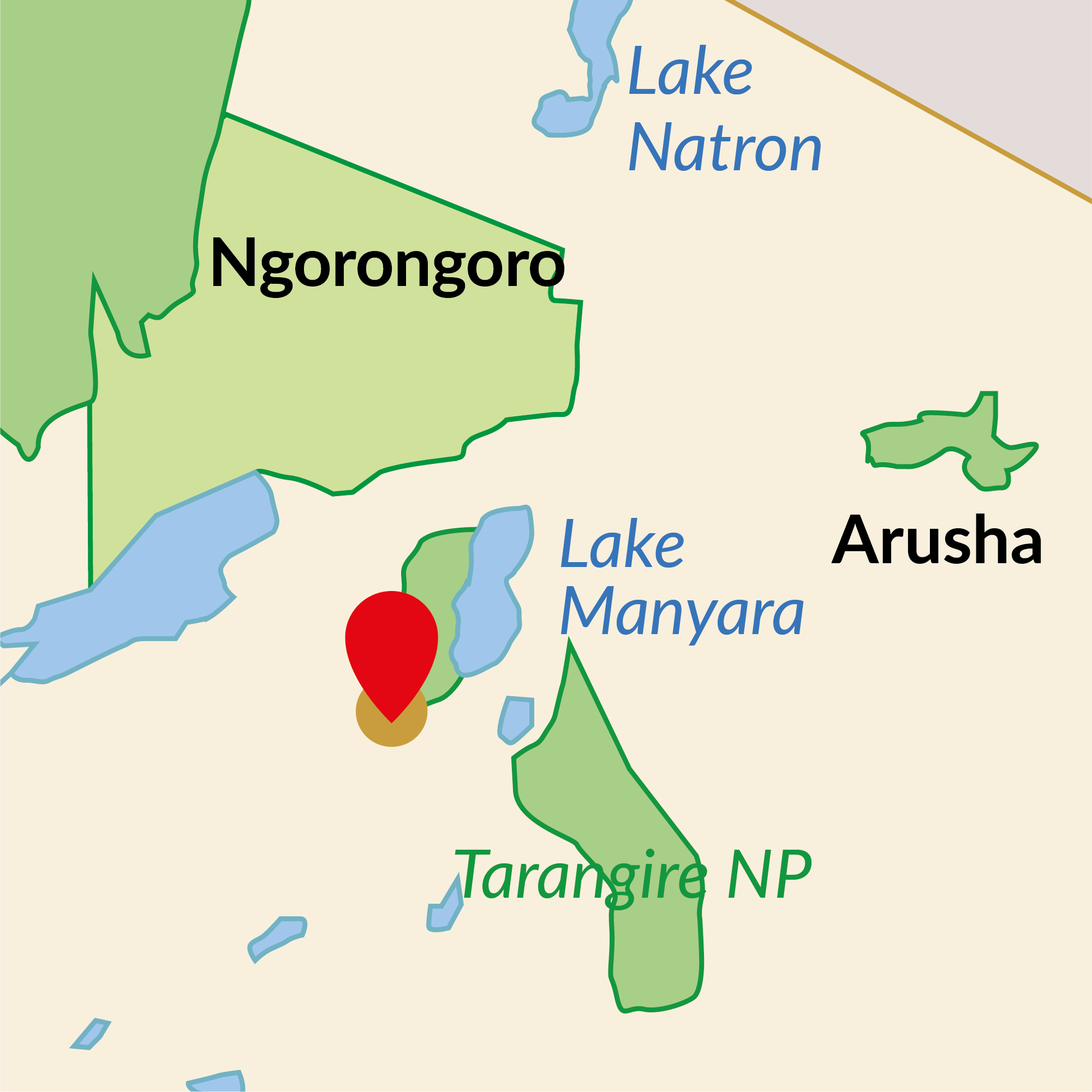Africa Safari Rift Valley Map_Square
