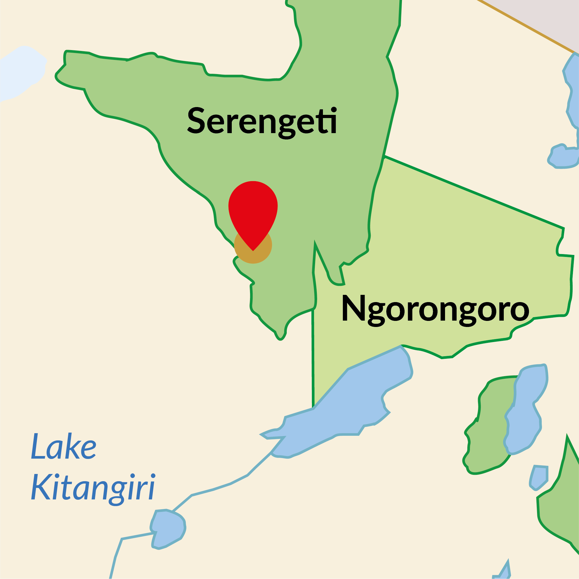 Africa Safari Serengeti Kusini Map_Square