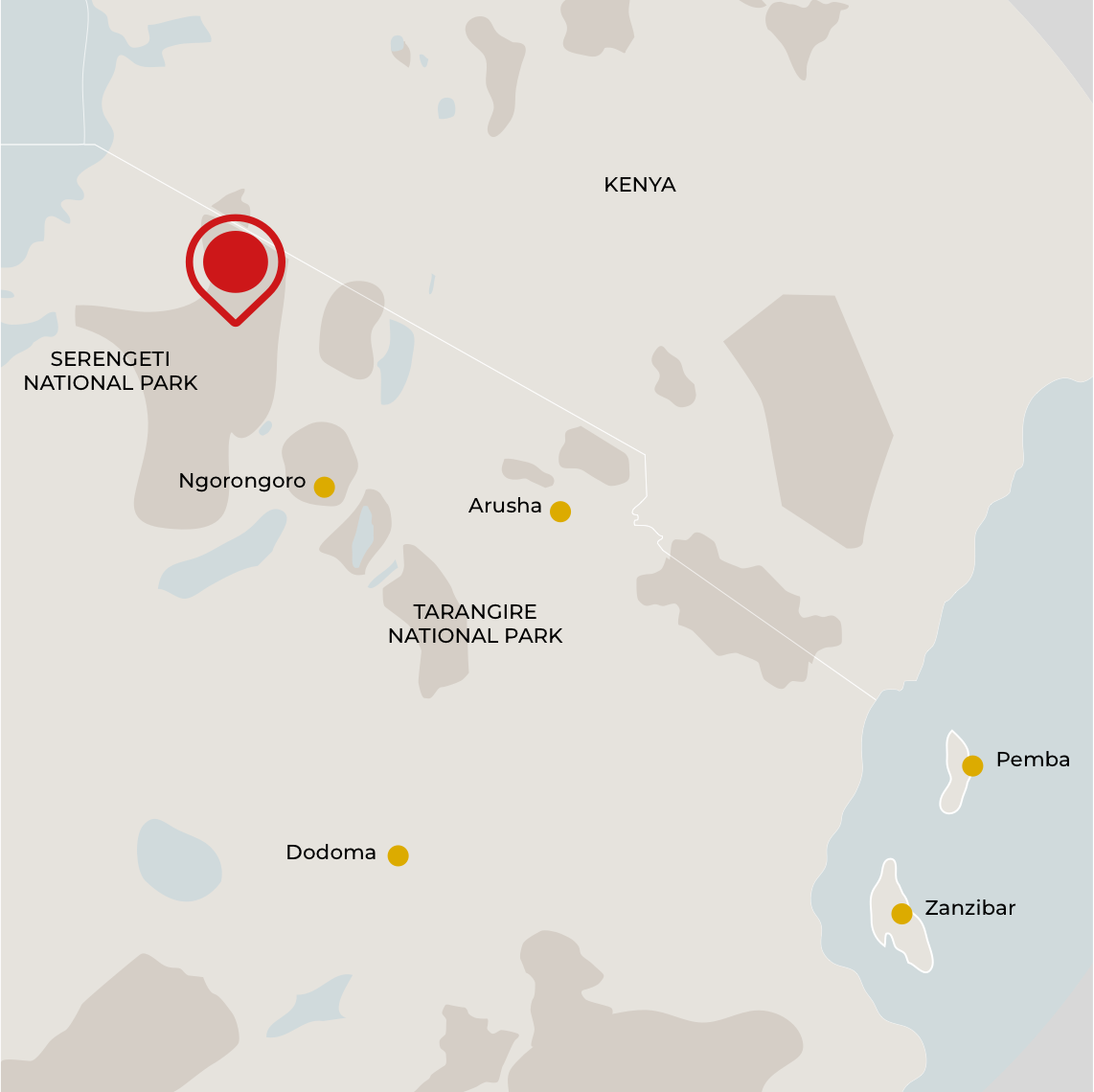 Beach Safari - Accommodations - Africa Safari Serengeti Ikoma - Map 10